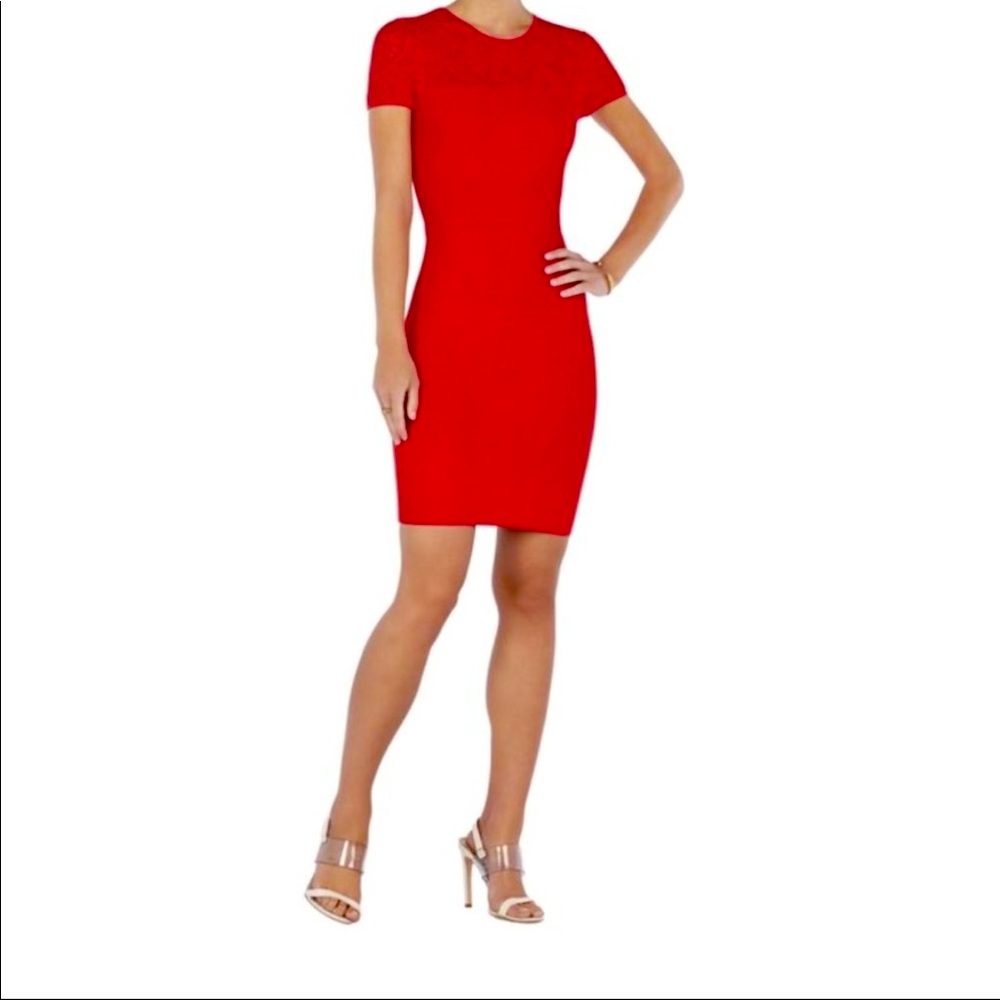 BCBGMAXazaria Red Bodycon Dress VDay ♥️
